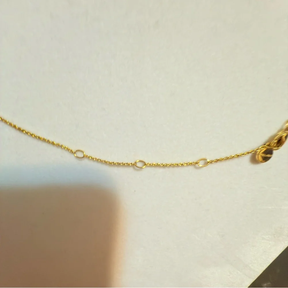 Stella & Dot #1 Elegant Gold tone Crescent Necklace - Picture 5 of 7